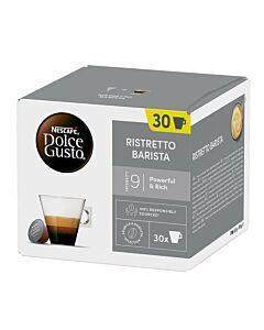 Nescafé Ristretto Barista Big Pack package and capsule for Dolce Gusto
